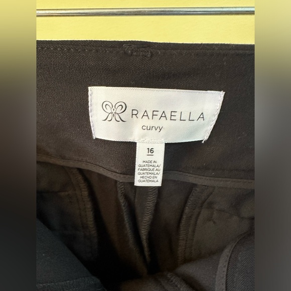 Rafaella Women's Curvy Fit Gabardine Bootcut Stretch Dress Pants with Pockets 16 - Picture 3 of 6